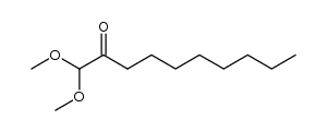 1,1-dimethoxy-decan-2-one结构式