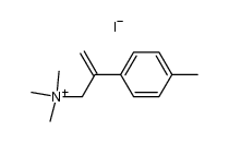 <2-(4-methylphenyl)prop-1-en-3-yl>trimethylammonium iodide结构式