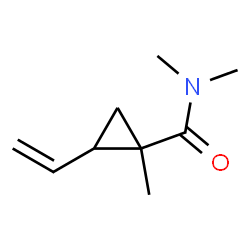 Cyclopropanecarboxamide, 2-ethenyl-N,N,1-trimethyl- (9CI) Structure