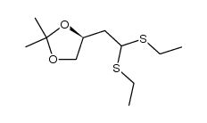 2-deoxy-3,4-O-isopropylidene-D-glycero-tetrose diethyldithioacetal Structure