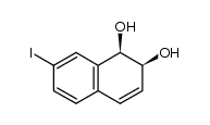 (1R,2S)-7-iodo-1,2-dihydronaphthalene-1,2-diol结构式