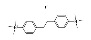 hexa-N-methyl-bibenzyl-4,4'-diyl-di-ammonium, diiodide结构式