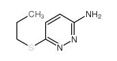 3-Amino-6-(propylthio)pyridazine Structure