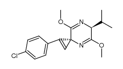 (3R,6S)-1-(4-chlorophenyl)-6-isopropyl-5,8-dimethoxy-4,7-diazaspiro[2.5]octa-1,4,7-triene Structure