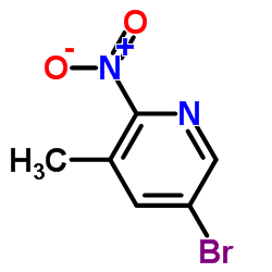 5-Bromo-3-methyl-2-nitropyridine structure