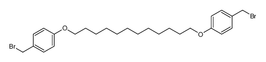 1-(bromomethyl)-4-[12-[4-(bromomethyl)phenoxy]dodecoxy]benzene结构式