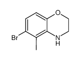 6-bromo-5-methyl-3,4-dihydro-2H-benzo[b][1,4]oxazine structure