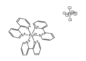 tris(2,2'-dipyridyl)ruthenium(II) hexachloroplumbate Structure