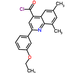 2-(3-Ethoxyphenyl)-6,8-dimethyl-4-quinolinecarbonyl chloride Structure