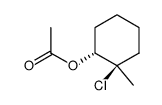 Acetic acid (1R,2R)-2-chloro-2-methyl-cyclohexyl ester结构式