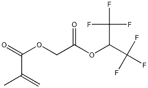 2-((1,1,1,3,3,3-hexafluoropropan-2-yl)oxy)-2-oxoethyl methacrylate结构式