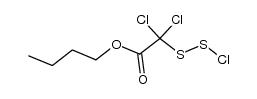 butyl 2,2-dichloro-2-(chlorodisulfanyl)acetate结构式