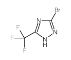 3-溴-5-(三氟甲基)-1H-1,2,4-三唑结构式