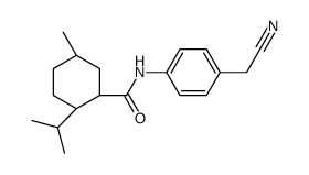 (1R,2S,5R)-N-[4-(cyanomethyl)phenyl]-5-methyl-2-propan-2-ylcyclohexane-1-carboxamide结构式