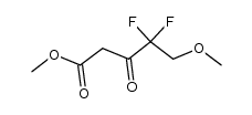 methyl 4,4-difluoro-5-methoxy-3-oxopentanoate Structure