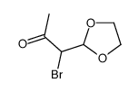 1-bromo-1-(1,3-dioxolan-2-yl)propan-2-one结构式