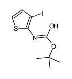 (3-碘噻吩-2-基)氨基甲酸叔丁酯结构式