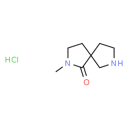2-methyl-2,7-diazaspiro[4.4]nonan-1-one hydrochloride Structure