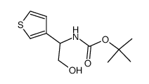 tert-butyl 2-hydroxy-1-(thiophen-3-yl)ethylcarbamate结构式