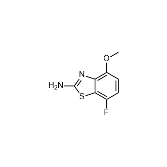 7-氟-4-甲氧基苯并[d]噻唑-2-胺结构式