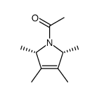 1H-Pyrrole, 1-acetyl-2,5-dihydro-2,3,4,5-tetramethyl-, cis- (9CI)结构式