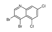 3,4-dibromo-5,7-dichloroquinoline结构式