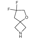 7,7-Difluoro-5-oxa-2-aza-spiro[3.4]octane结构式