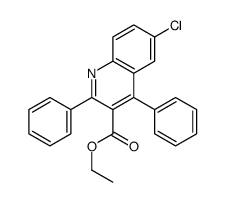 Ethyl 6-chloro-2,4-diphenyl-3-quinolinecarboxylate结构式