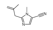 3-methyl-2-(2-methylprop-2-enyl)imidazole-4-carbonitrile Structure
