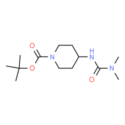 tert-Butyl 4-(3,3-dimethylureido)piperidine-1-carboxylate Structure