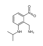 2-(aminomethyl)-3-nitro-N-propan-2-ylaniline结构式