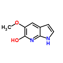5-Methoxy-1,7-dihydro-6H-pyrrolo[2,3-b]pyridin-6-one结构式