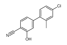 4-(4-chloro-2-methylphenyl)-2-hydroxybenzonitrile结构式