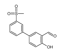 2-hydroxy-5-(3-methylsulfonylphenyl)benzaldehyde结构式