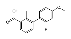 3-(2-fluoro-4-methoxyphenyl)-2-methylbenzoic acid结构式