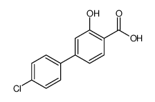 4'-CHLORO-3-HYDROXY-[1,1'-BIPHENYL]-4-CARBOXYLIC ACID structure