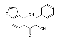 2-hydroxy-1-(4-hydroxy-1-benzofuran-5-yl)-3-phenylpropan-1-one结构式