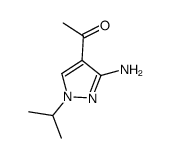 1-(3-amino-1-isopropyl-1H-pyrazol-4-yl)ethanone structure