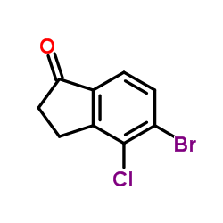 5-Bromo-4-chloro-2,3-dihydro-1H-inden-1-one Structure