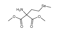 methyl 2-amino-2-carbomethoxy-4-methylselenobutyrate结构式