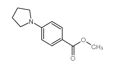 4-吡咯烷-1-基苯甲酸甲酯结构式
