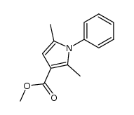 methyl 2,6-dimethyl-1-phenylpyrrole-3-carboxylate结构式