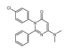 3-(4-chlorophenyl)-6-dimethylamino-2-phenyl-4(3H)-pyrimidone结构式