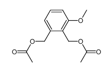 2,3-bis(acetoxymethyl)anisole Structure