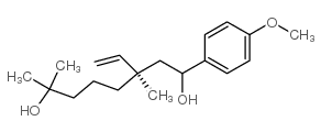 (R)-1-(4-甲氧基苯基)-3,7-二甲基-3-乙烯基-1,7-辛二醇结构式