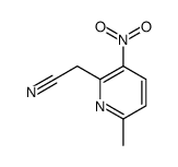 2-(6-methyl-3-nitropyridin-2-yl)acetonitrile Structure