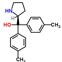 Bis(4-methylphenyl)[(2S)-2-pyrrolidinyl]methanol structure