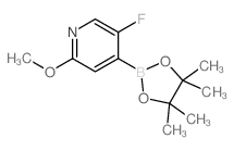 5-Fluoro-2-methoxypyridine-4-boronic acid pinacol ester结构式
