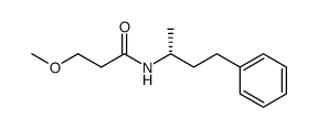 (R)-3-methoxy-N-(4-phenylbutan-2-yl)propanamide结构式