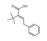 (Z)-2-(trimethylsilyl)-4-phenyl-2-butenoic acid结构式